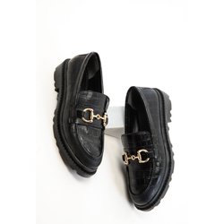 SOHO Schwarze Krako Loafer-schuhe für Damen - 36