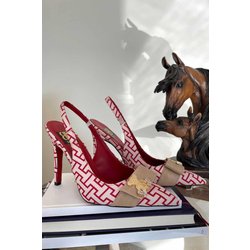 Bambi Rote Klassische Schuhe Mit Absatz 10 für Damen - 38