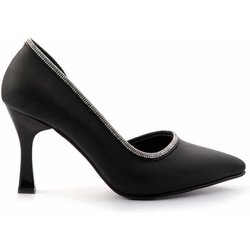 Bambi Klassische Schuhe Mit Absatz Aus Mattschwarzem Satin K 01471060038 für Damen - 39