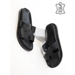 SOHO Schwarze Hausschuhe Aus Echtem Leder für Damen - 39