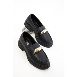 SOHO Schwarz-gold Loafer Schuhe für Damen - 39
