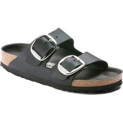 Birkenstock Arizona Big Buckle Fl Schwarze Unisex-hausschuhe 1011075-20026 für Damen - 40