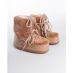 Capone Outfitters Schneestiefel Mit Runder Zehenpartie Und Dicker Sohle Aus Fell für Damen - 41