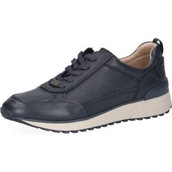 Caprice Low Sneaker G-weite 9-23711-43 Blau 877 Ocean Deer Leder Mit Leather-sock & Cap Airmotion für Damen - 39