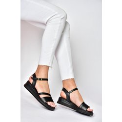 Fox Shoes 09 Schwarze Daily-sandalen Mit Keilabsatz für Damen - 40