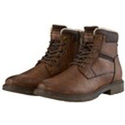TOM TAILOR Herren Wasserdichte Stiefeletten mit Fütterung, braun, Uni, Gr. 40