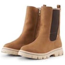 TOM TAILOR Damen Wasserfeste Stiefel mit Fütterung, beige, Uni, Gr. 36