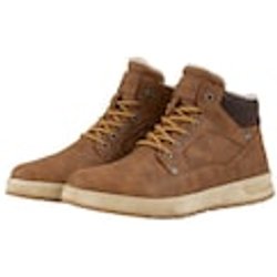 TOM TAILOR Herren Wasserdichte Stiefeletten mit Fütterung, braun, Uni, Gr. 40