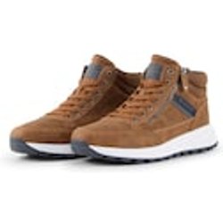 TOM TAILOR Herren Gefütterte Stiefelette, braun, Uni, Gr. 40