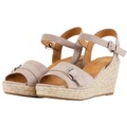 TOM TAILOR Damen Sandalen mit Keilabsatz, braun, Uni, Gr. 40