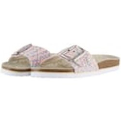 TOM TAILOR Damen Flache Sandalen mit Flechtmuster, rosa, Gemustert, Gr. 37
