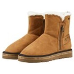 TOM TAILOR Damen Gefütterte Stiefeletten, braun, Uni, Gr. 37