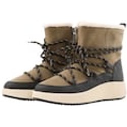 TOM TAILOR Damen Gefütterte Stiefeletten, braun, Uni, Gr. 36