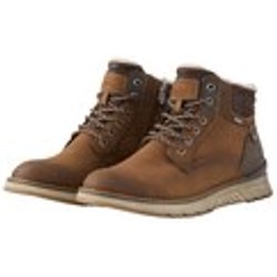 TOM TAILOR Herren Wasserdichte Stiefeletten mit Fütterung, braun, Uni, Gr. 40