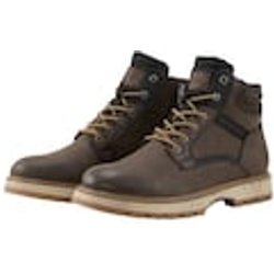 TOM TAILOR Herren Gefütterte Stiefel, braun, Uni, Gr. 41