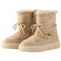 TOM TAILOR Damen Gefütterte Schneestiefel, beige, Uni, Gr. 36