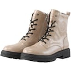 TOM TAILOR Damen Stiefeletten aus Kunstleder, braun, Uni, Gr. 36