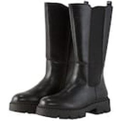 TOM TAILOR Damen Gefütterte Stiefel, schwarz, Uni, Gr. 37