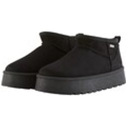TOM TAILOR Damen Gefütterte Schneestiefeletten mit Plateau-Sohle, schwarz, Uni, Gr. 37