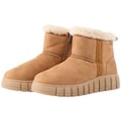 TOM TAILOR DENIM Damen Wasserfeste Schneestiefel, beige, Uni, Gr. 36