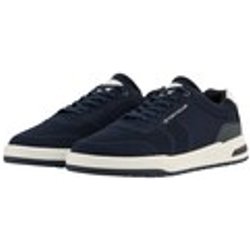 TOM TAILOR Herren Leichter Sneaker aus Textilstoff, blau, Uni, Gr. 44