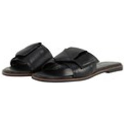 TOM TAILOR Damen Flache Sandalen mit Schleifen-Detail, schwarz, Uni, Gr. 36