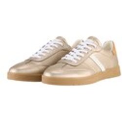 TOM TAILOR Damen Sneaker im Metallic-Look, gold, Uni, Gr. 37