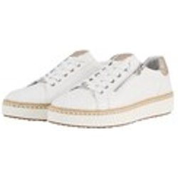 TOM TAILOR Damen Sneaker mit Bast-Detail, weiß, Uni, Gr. 36