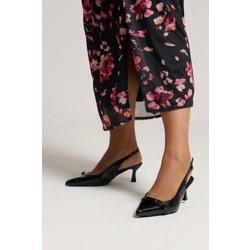 Yours Pumps In Schwarz Mit Schnalle Und Riemen In Extra Weiter Eeepassform Size 41EEE