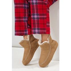 Yours Hausschuhe In Beige Mit Überwendlingsstichsize 42-43