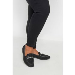 Slipper In Schwarz Mit Trensenschnalle Und Weiter Epassform