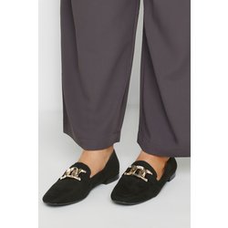 Hinten Geschlossene Slipper In Schwarz Mit Weiter Epassform