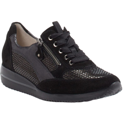 Waldläufer Sneaker in schwarz in Größe: 37 für Damen Weite: H