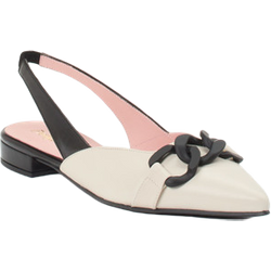 Pretty Ballerinas Slingpumps in weiß in Größe: 36.5 für Damen