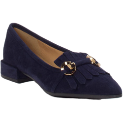 Andrea Puccini Slipper in blau in Größe: 36 für Damen