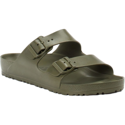Birkenstock Badepantolette Arizona in grün in Größe: 41 für Herren Weite: N