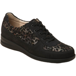 Finn Comfort Schnürschuh in schwarz/braun in Größe: 38 für Damen Weite: G