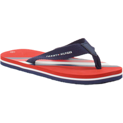 Tommy Hilfiger Zehentrenner-Pantolette Kinder in blau/rot in Größe: 29