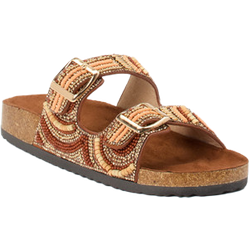 Andrea Puccini Pantolette in braun/multi in Größe: 36 für Damen