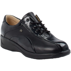 Finn Comfort Schnürschuh in schwarz/grau in Größe: 37.5 für Damen Weite: K