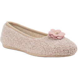 Varomed Pantolette in beige in Größe: 37 für Damen Weite: G
