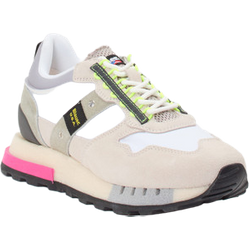 Blauer Sneaker in weiß in Größe: 38 für Damen
