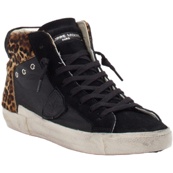 Philippe Model Sneaker High in schwarz/braun in Größe: 37 für Damen