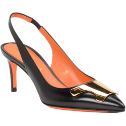 Santoni Slingpumps in schwarz in Größe: 37 für Damen