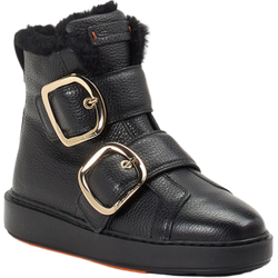 Santoni Schnürstiefelette in schwarz in Größe: 38.5 für Damen