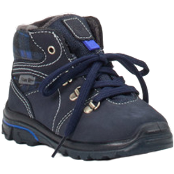 Ricosta Lauflern-Schnürboots gefüttert Kinder in blau in Größe: 21 Weite: W