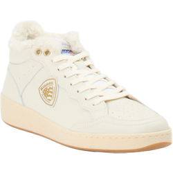 Blauer Sneaker high in weiß in Größe: 37 für Damen