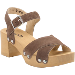 Softclox Plateau-Sandalette in braun in Größe: 37 für Damen