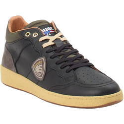 Blauer Sneaker high in schwarz in Größe: 41 für Herren