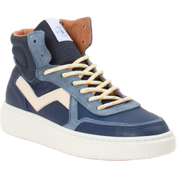 Bisgaard Schnürboots Kinder in blau in Größe: 34 Weite: M